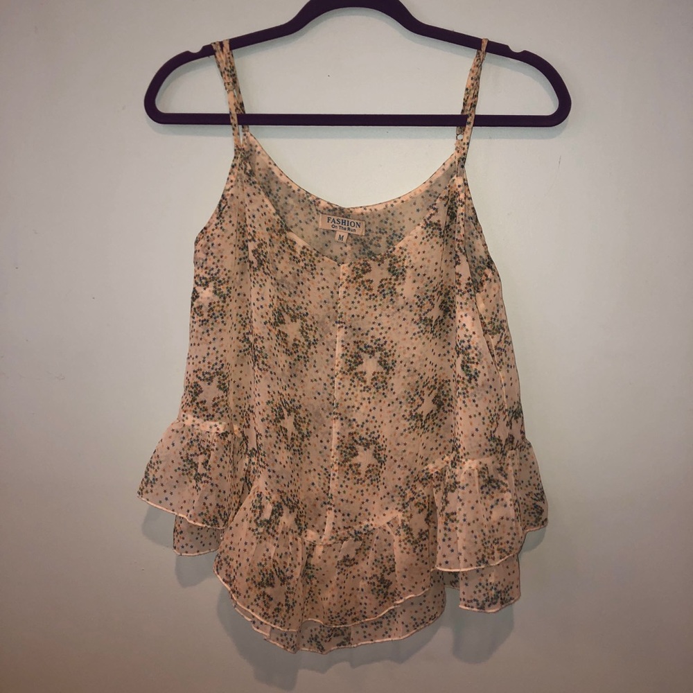 Cream Star Design Tank